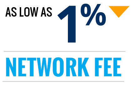 Advertiser Fee - As low as 1%