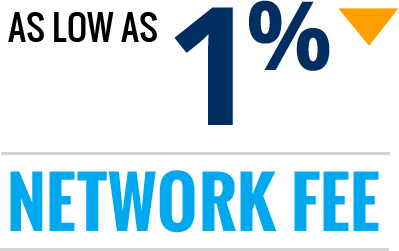 Advertiser - Network Fee as low as 1%