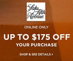 Saks Fifth Avenue Contemporary Clothing Sales Event