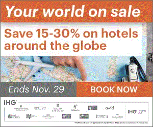 InterContinental Hotels Group Worldwide Winter Travel Sale