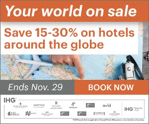 FlexOffers.com, affiliate, marketing, sales, promotional, discount, savings, deals, bargain, banner, blog, InterContinental Hotels Group Worldwide Winter Travel Sale, InterContinental Hotels Group, IHG, winter, travel, hotels