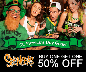 FlexOffers.com, affiliate, marketing, sales, promotional, discount, savings, deals, banner, blog, St. Patrick’s Day, Saint Patrick’s Day, St. Patty’s Day, St. Patrick’s Day Deals, green, Irish, celebration, DIRECTV LLC, 1-800-BASKETS.COM, See's Candies Inc., SpencersGifts.com, Hallmark eCards, E-file.com