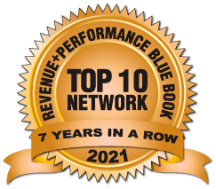 Top 10 Network 7 years in a row 2021 Logo