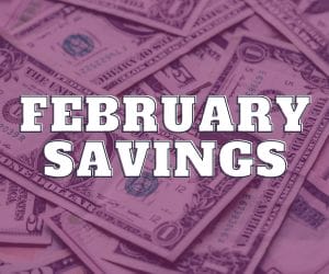 Sensational February Savings