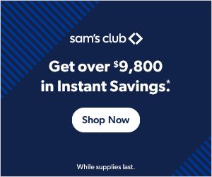 Sam's Club instant savings banner